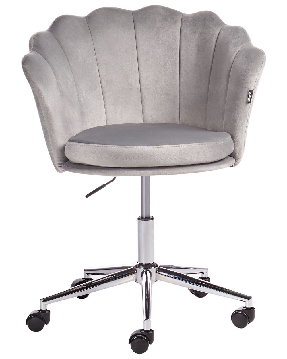 Desk Chair Velvet Grey MONTICELLO Beliani