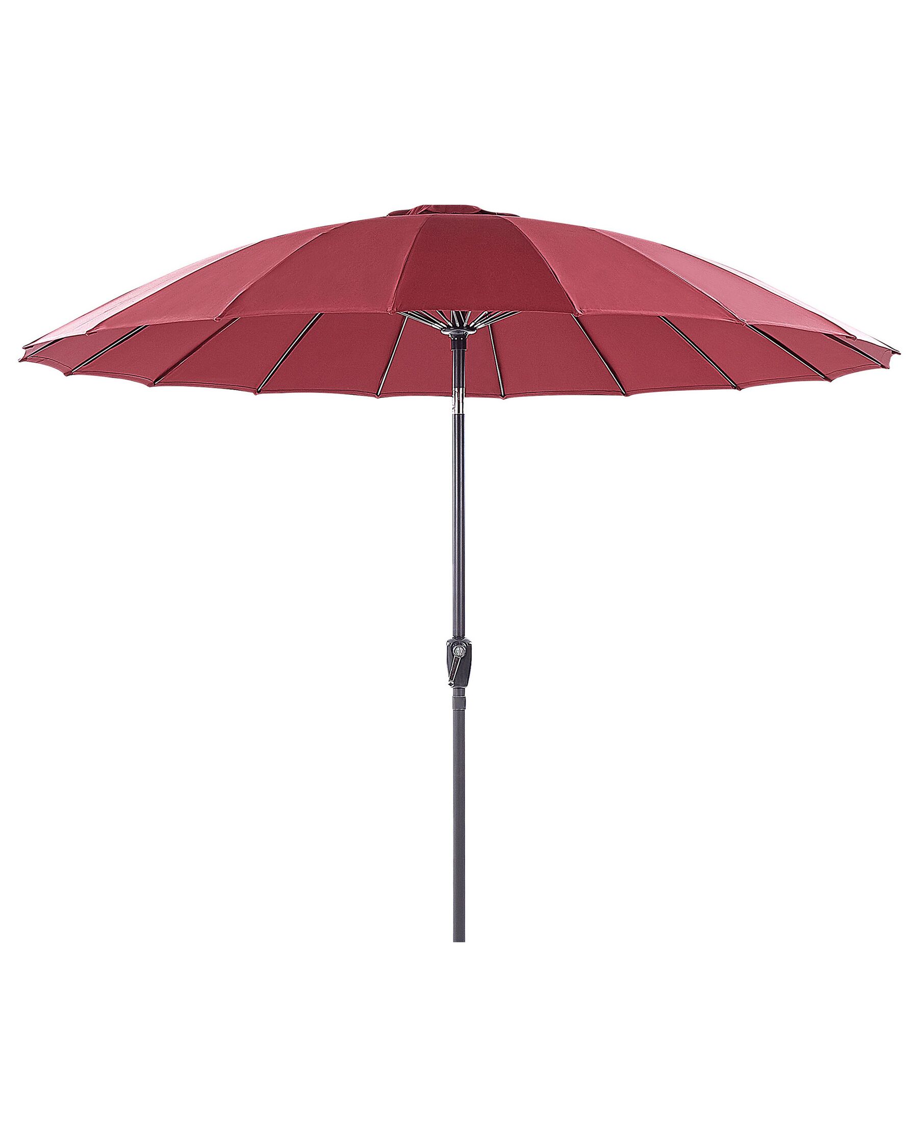 Parasol de jardín ⌀ 2.55 m rouge foncé BAIA_829149