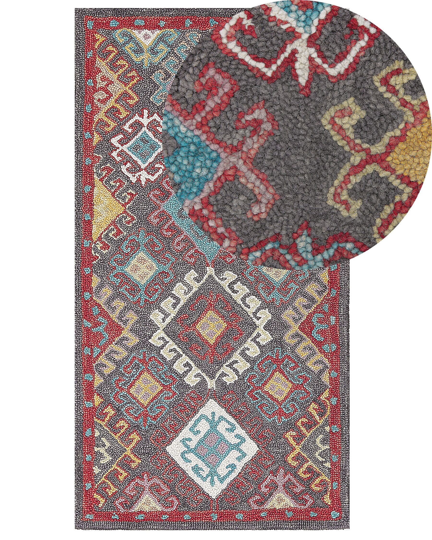 Vlnený koberec 80 x 150 cm viacfarebný FINIKE_830943