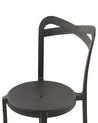 Sada 4 jídelních židlí plastových černých CAMOGLI_809336