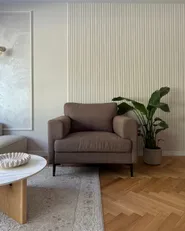 Poltrona LOUSTO Tessuto Marrone_1174073