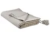 Bedspread LINDULA Cotton 200 x 220 cm Taupe