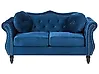 Sofa 2 Seater SKIEN Velvet Navy Blue