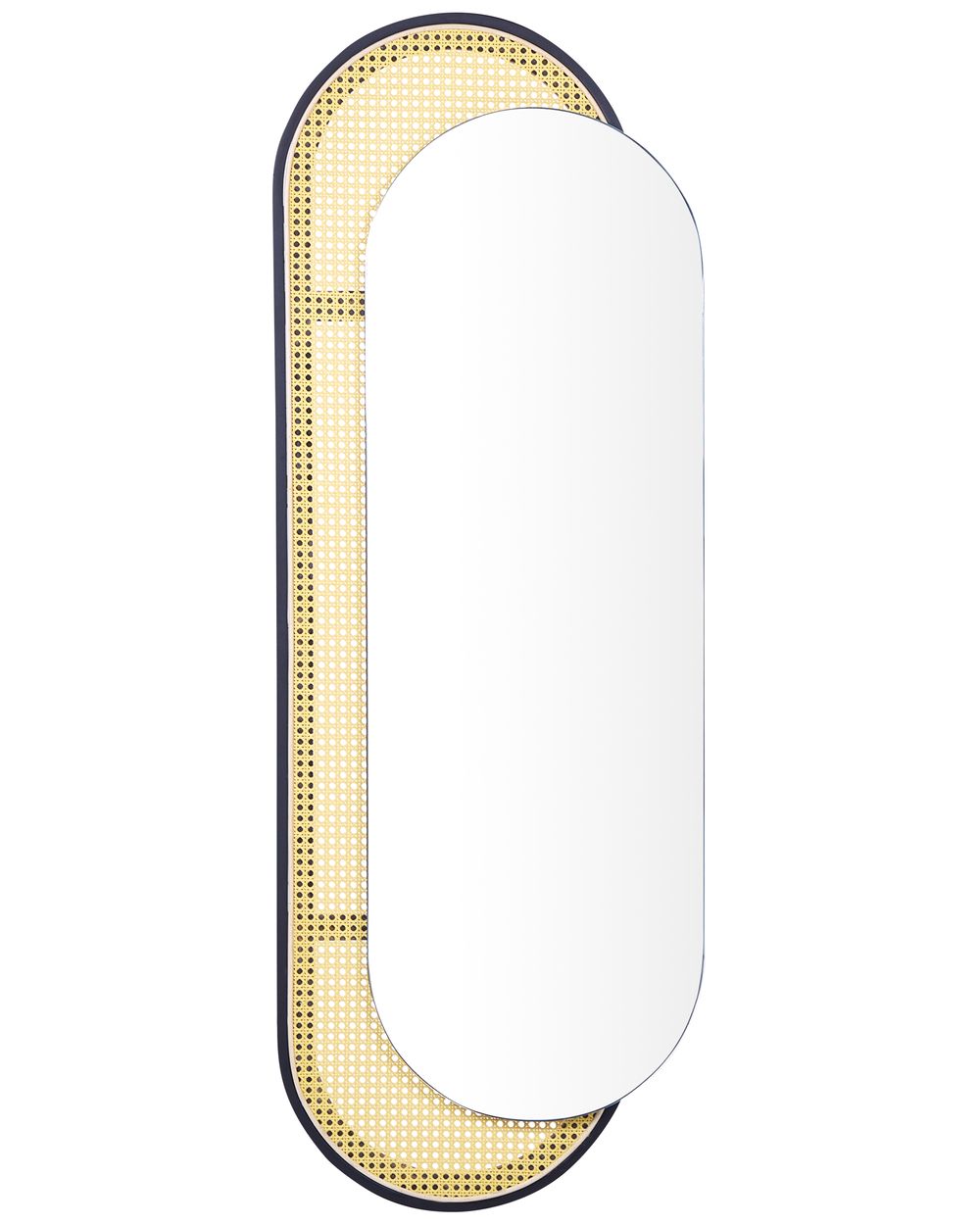 Zrcadlo CREIL 51 cm 143 cm Umělý ratan Přírodní