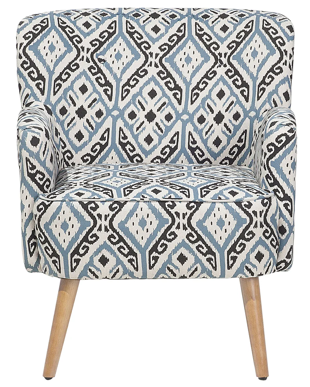 Armchair TUMBA with Footstool Fabric Multicolour_689953