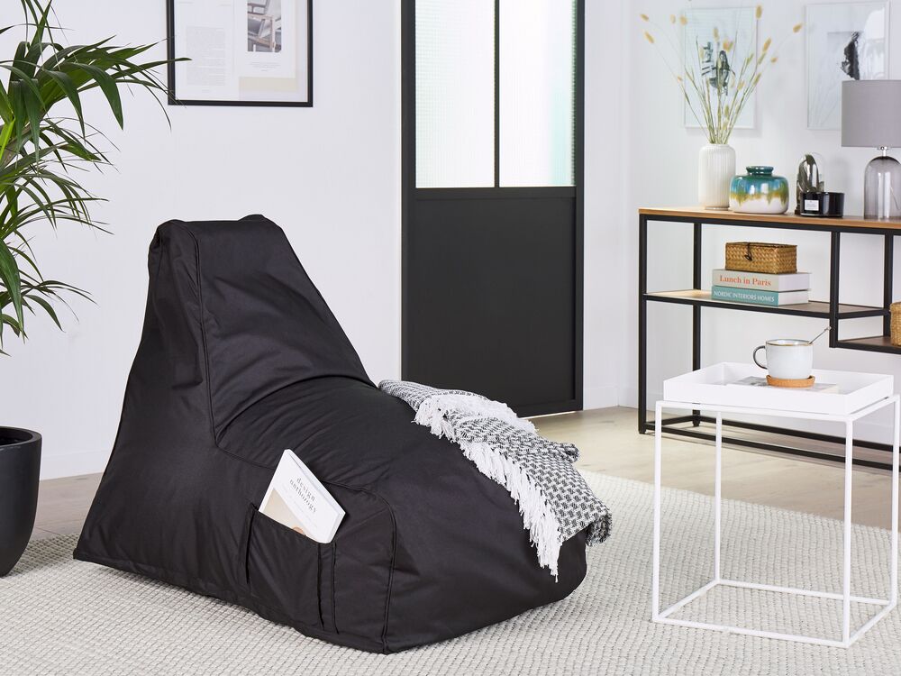 Bean Bag Black SIESTA Beliani