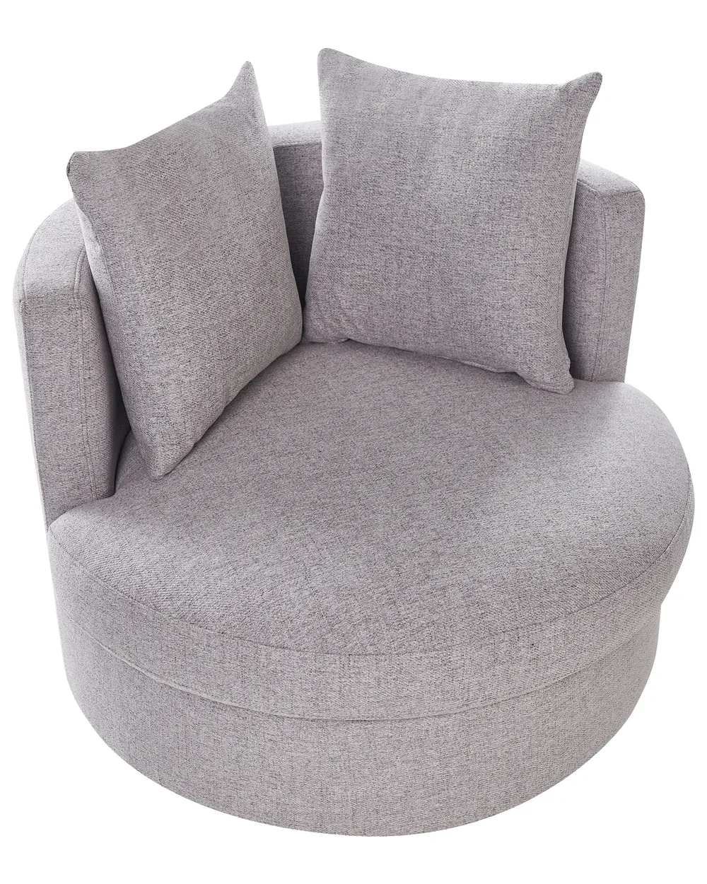 Poltrona girevole DALBY Tessuto Grigio chiaro_906451