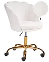 Desk Chair MONTICELLO Boucle White