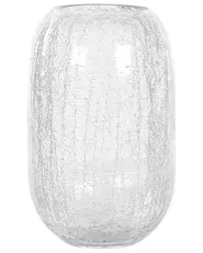 Wazon na kwiaty KYRAKALI 28 cm Szkło Przezroczysty_838032