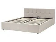 Bett mit Stauraum LAURESSES Stoff Taupe 160 x 200 cm_1153570