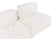 Modular Corner Sofa 5 Seater TIBRO Fabric Off-White Left Hand_1058199