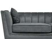 Sofa 2 Seater GAULA Velvet Grey_706270