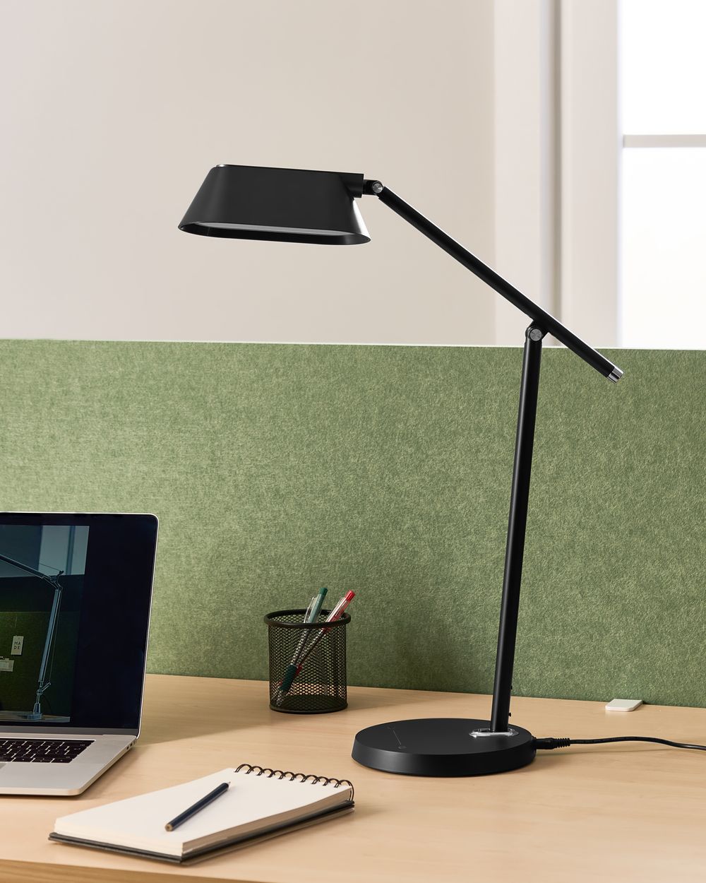 LED Schreibtischlampe LEONIS mit Dimmer Schwarz