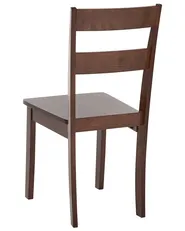 Zestaw 2 krzeseł do jadalni GEORGIA Drewno Ciemnobrązowy_1124140