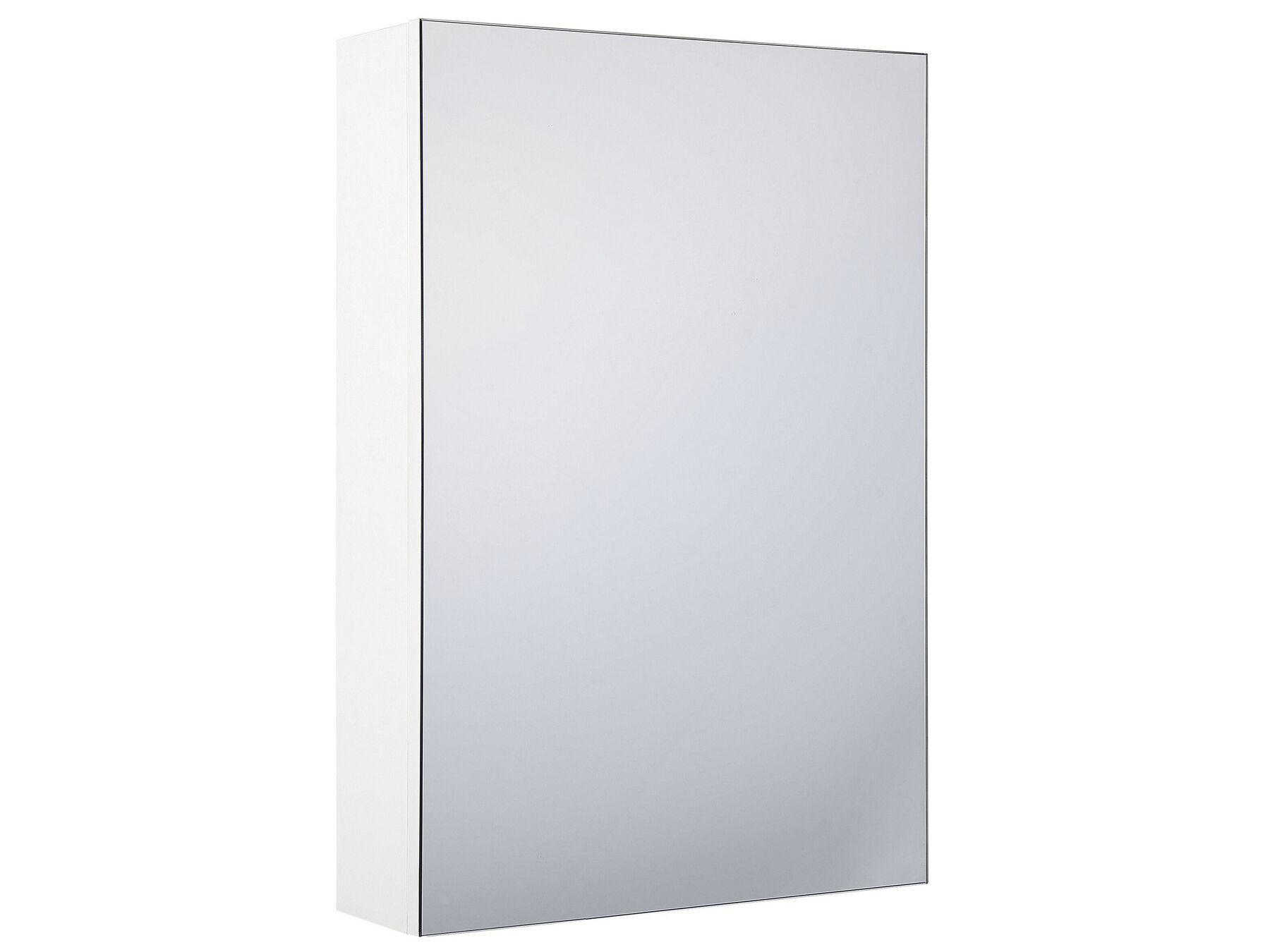 Bathroom Wall Mounted Mirror Cabinet White 40 x 60 cm PRIMAVERA_811293