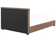 Bed with Storage Drawers LA ROCHELLE Fabric Brown 180 x 200 cm (EU Super King)_833025