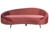 3-istuttava sohva sametti punainen SAVAR_921554