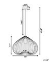 Metal Pendant Lamp Copper TORDINO_739919