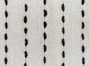 Decke Baumwolle cremeweiss mit Quasten 220 x 240 cm MODAR_917883