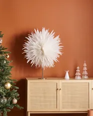 Decorazione natalizia Lampada da tavolo SATOPANTH 70 cm Stella Bianco_947816