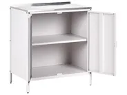 3-częściowa kuchnia ogrodowa ze zlewem VILAMA Biały Metal_974170