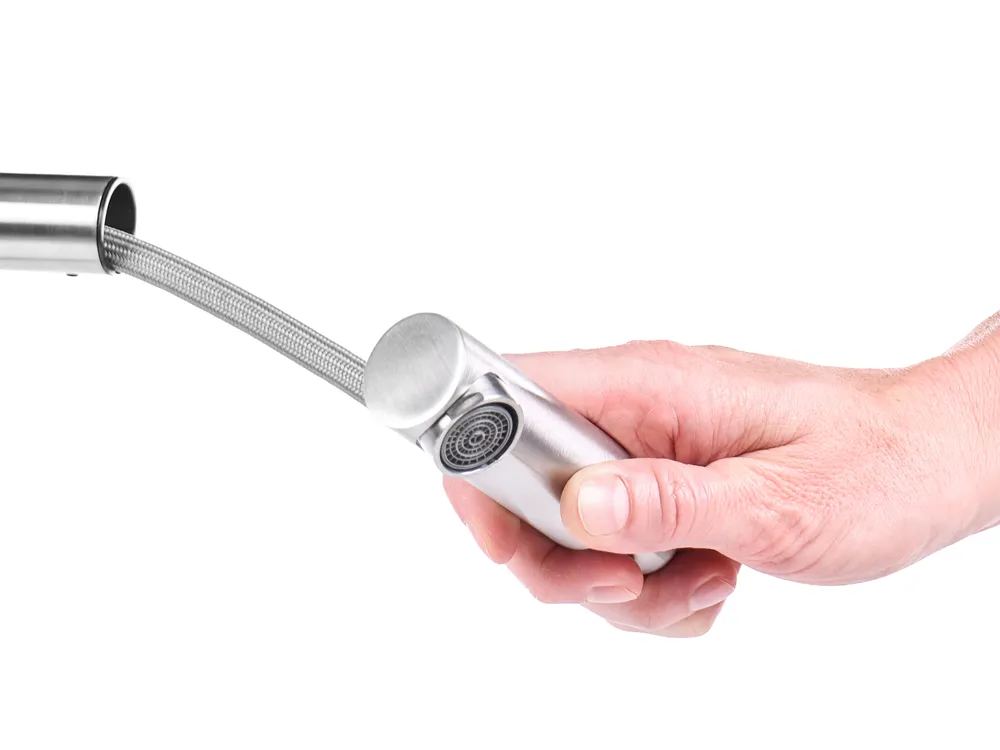Kitchen Pull Out Tap LIAVIUCO Silver_1098771