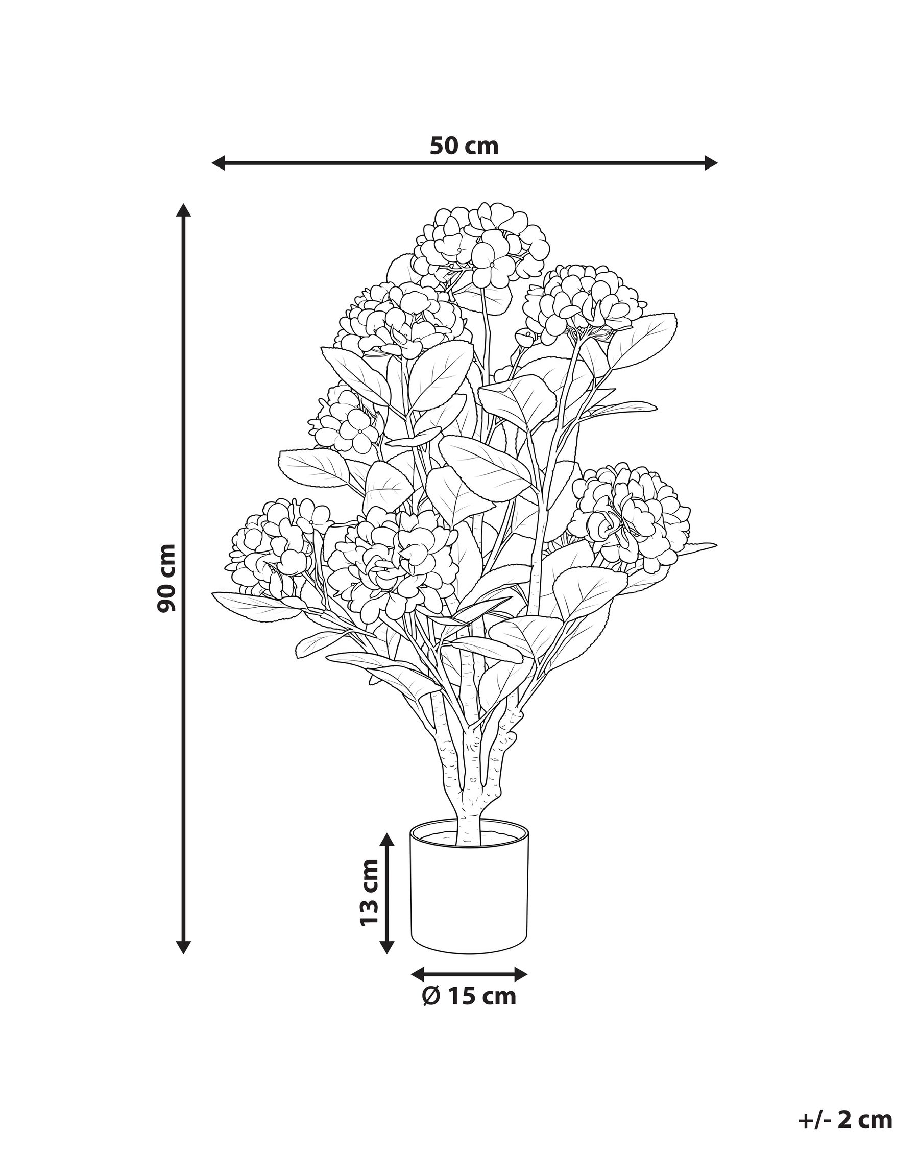 Artificial Plant HORTENSIUM 90 cm Pink_1103894