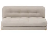 Sofa Bed 2 Seater ESBJERG Faux Linen Beige_1059264