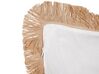 Koristetyyny beige/valkoinen 45 x 45 cm 2 kpl AGRIMONY_854360