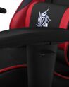 Sedia da gaming regolabile nero e rosso VICTORY_712348