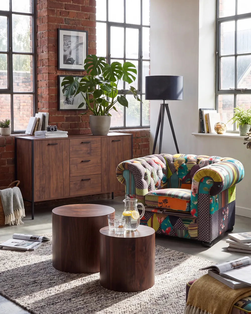 Armchair CHESTERFIELD Fabric Light Green_1145594