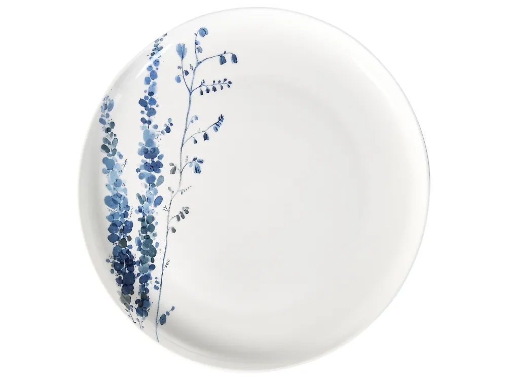 Vajilla de 12 piezas MAHLEB Porcelana Blanco/Azul_1191953
