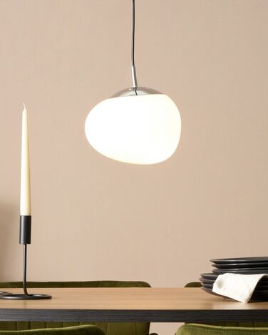 Glass Pendant Lamp White LIFFEL