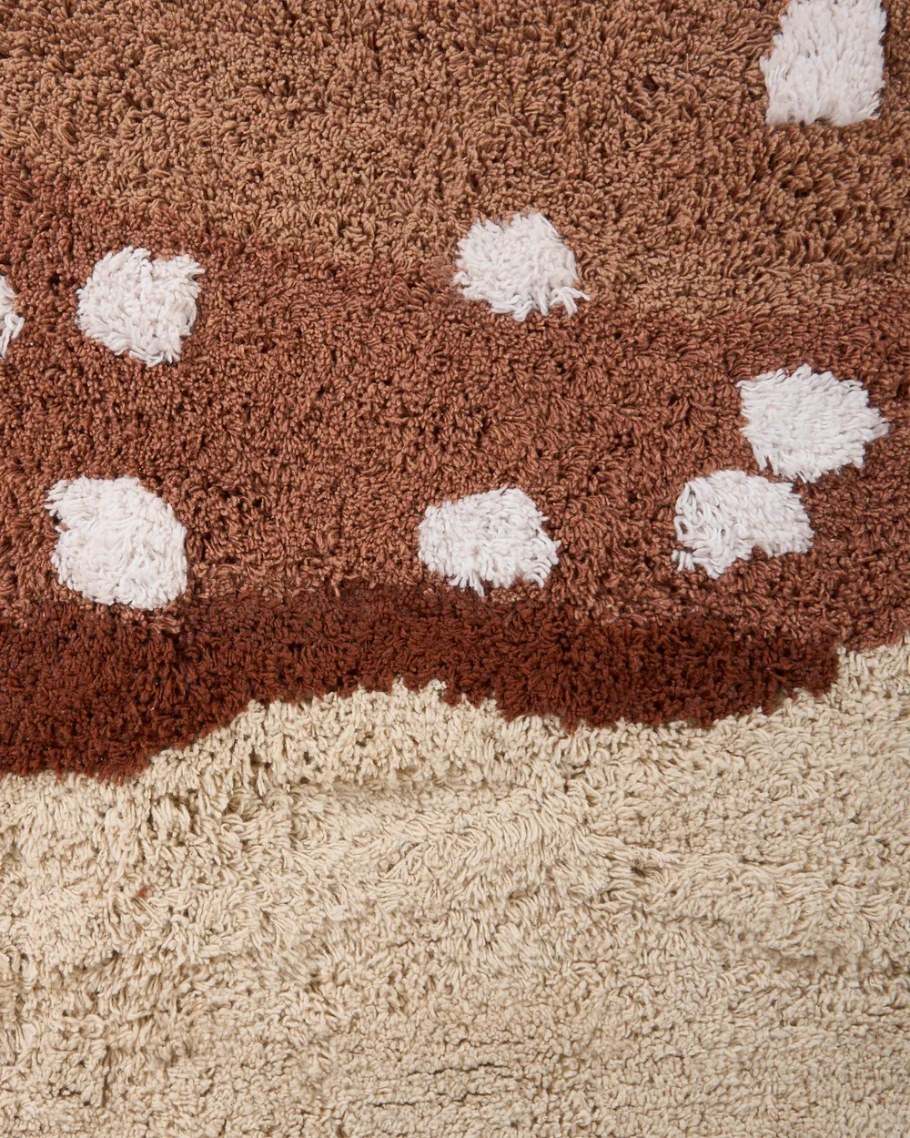 Tappeto per bambini TOADSTOOL Beige chiaro 100 x 100 cm Cotone_1107716