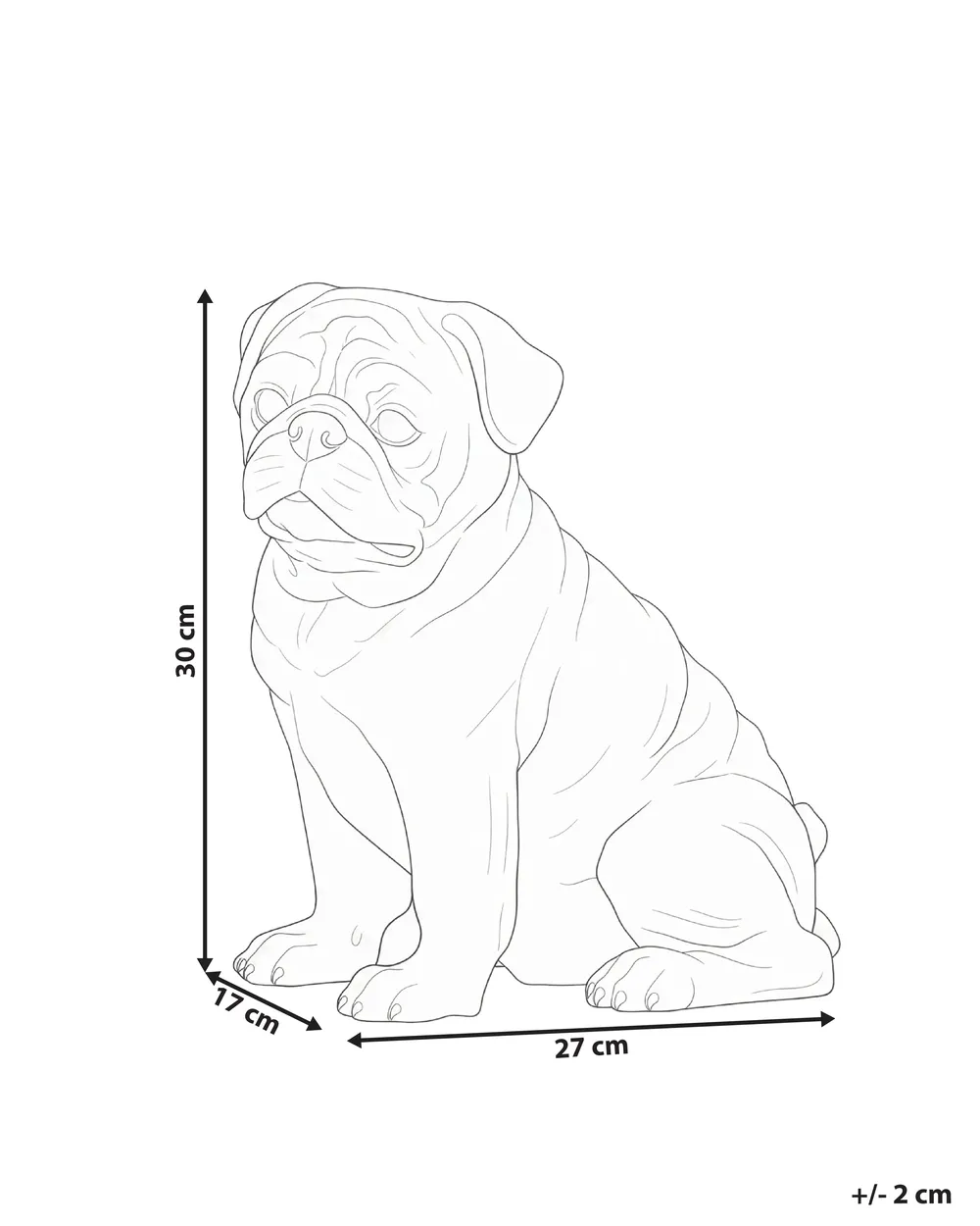 Statua da giardino SARNANO Cane Beige_1054810