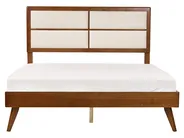 Bed POISSY 160 x 200 cm (EU King Size) Dark Ash Wood_927883