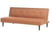 Fabric Sofa Bed Golden Brown VISBY_919133