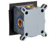 rubinetto miscelatore da parete per lavabo KARUAY Ottone Nero_986937