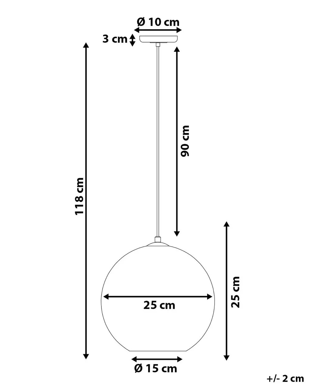 Pendant Lamp SESSERA Glass Silver_684604