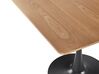 Jedálenský stôl 90 x 90 cm svetlé drevo/čierna BOCA_821603