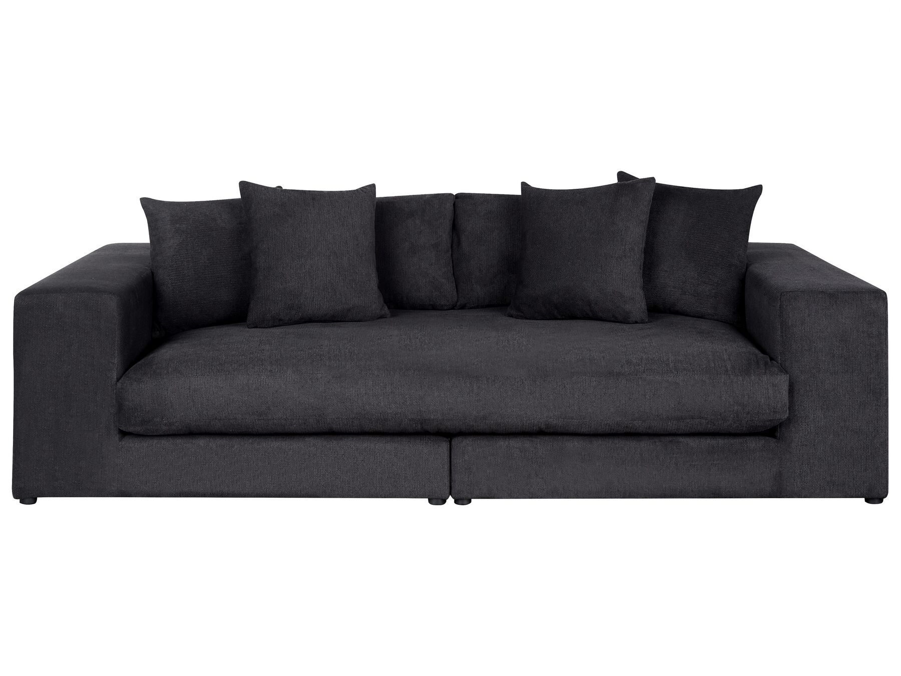 3-Sitzer Sofa schwarz mit Kissen GLORVIKA_927866