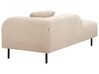 Right Hand Boucle Chaise Lounge Taupe LE CRAU_923704