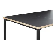 Extending Dining Table AVIS Black 140/190 cm 90 cm_792994