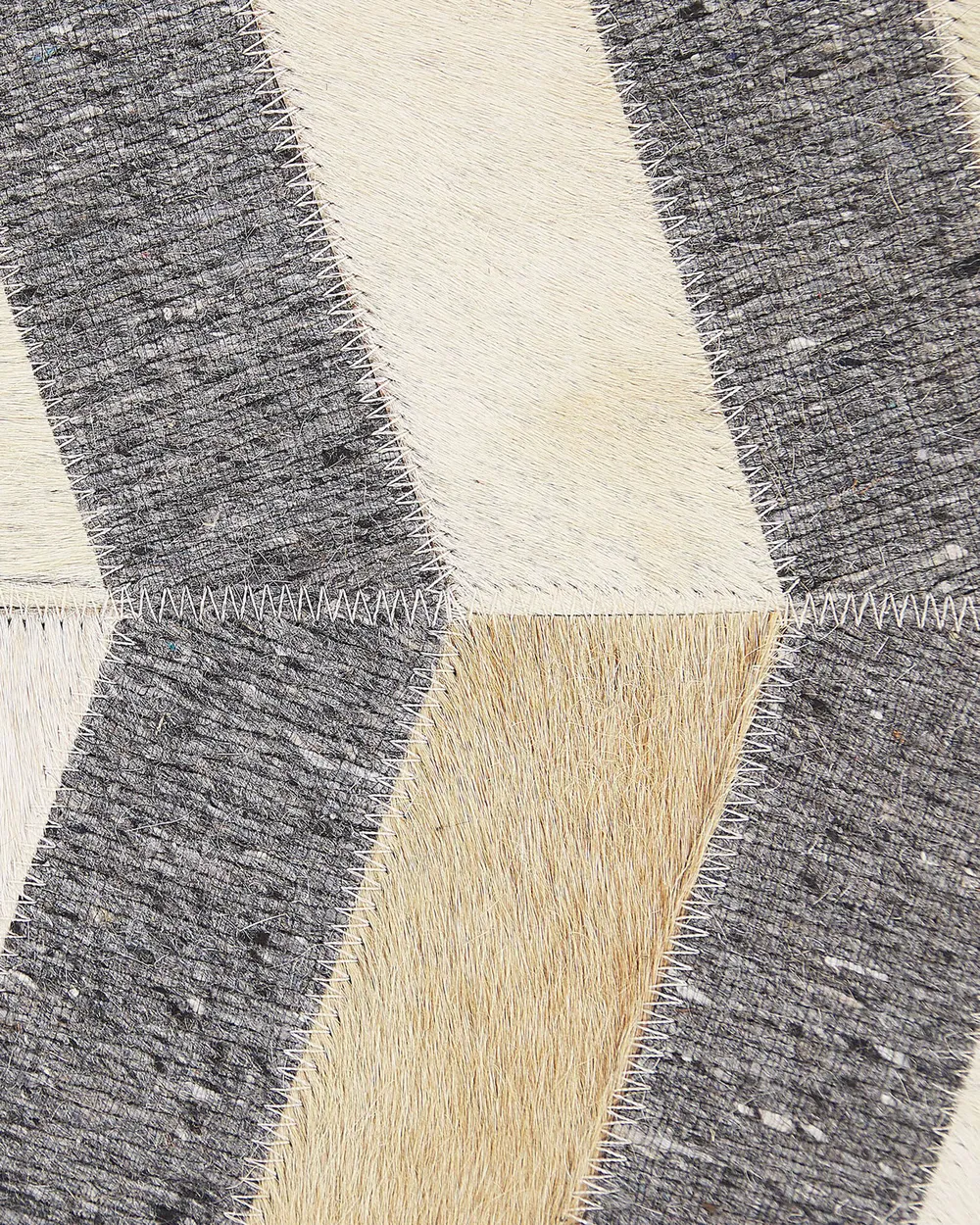 Rug BAGGOZE Dark Grey 140 x 200 cm Leather_780484
