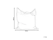 Sitzsack 600 L FUZZY 180 cm 230 cm Silber_761986
