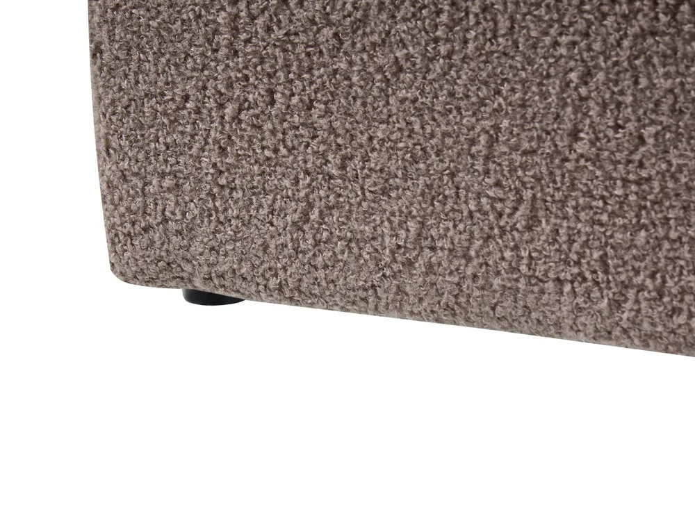Ottoman Bed without Headboard DINAN Boucle Taupe 160 x 200 cm (EU King Size)_995423