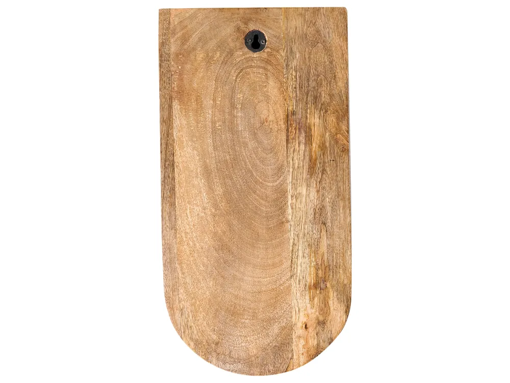 Decoração de parede Rosto JIMETA 40 cm Madeira de mangueira Azul_1038593