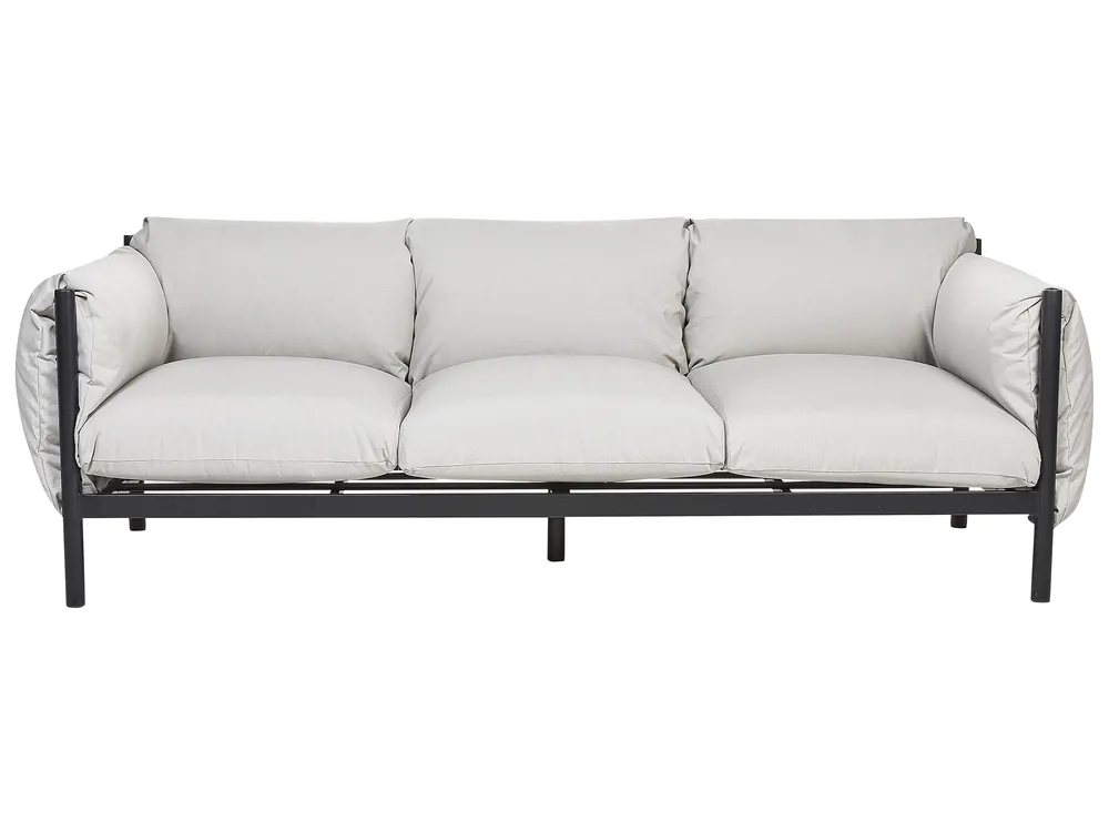 Sofa ogrodowa dla 3 osób ESPERIA Metal Szary