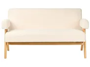 Living Room Set TAMRE Boucle Off-White/ Light Brown_985393