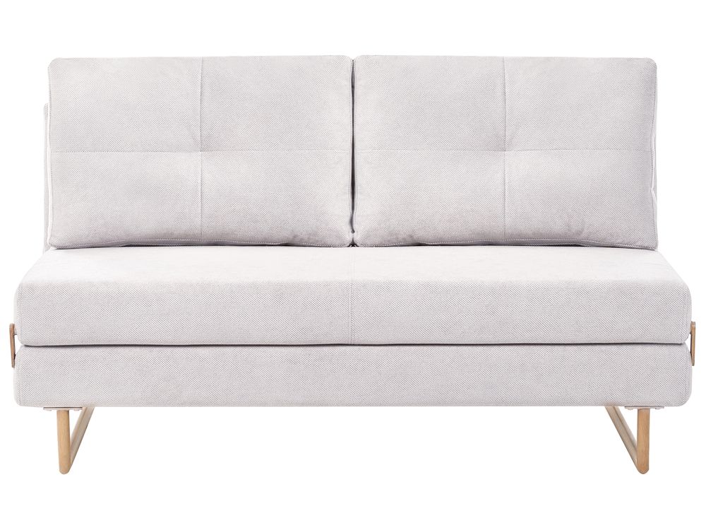 Sofá-cama 3 lugares JERSLEV Tecido Branco creme